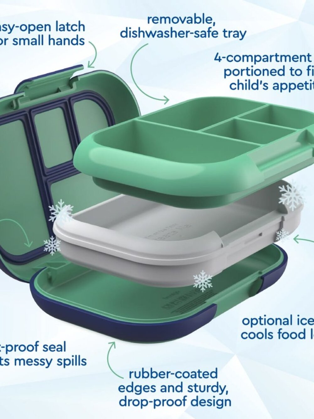 BPA-FREE!!!   Bentgo Chill Lunch Box - Picture 2 of 5